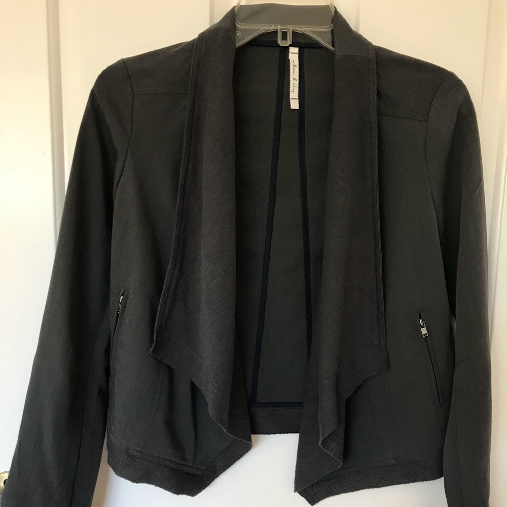NWOT Willow & Clay drape front jacket